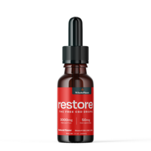 WP Restore 3000mg THC-Free CBD Broad Spectrum Tincture Drops